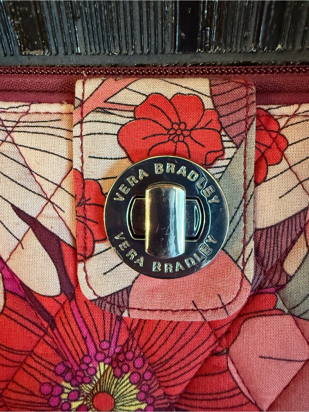 Vera Bradley Turnlock Wallet - Bohemian Blooms - Picture 8 of 8